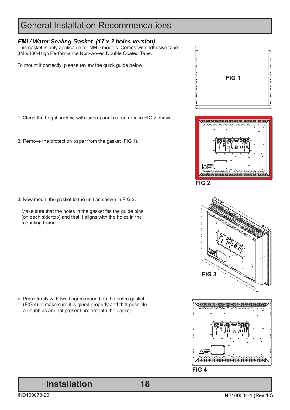 General installation recommendations installation | Hatteland Display 20 inch - HM 20T07 CMD User Manual | Page 18 / 76