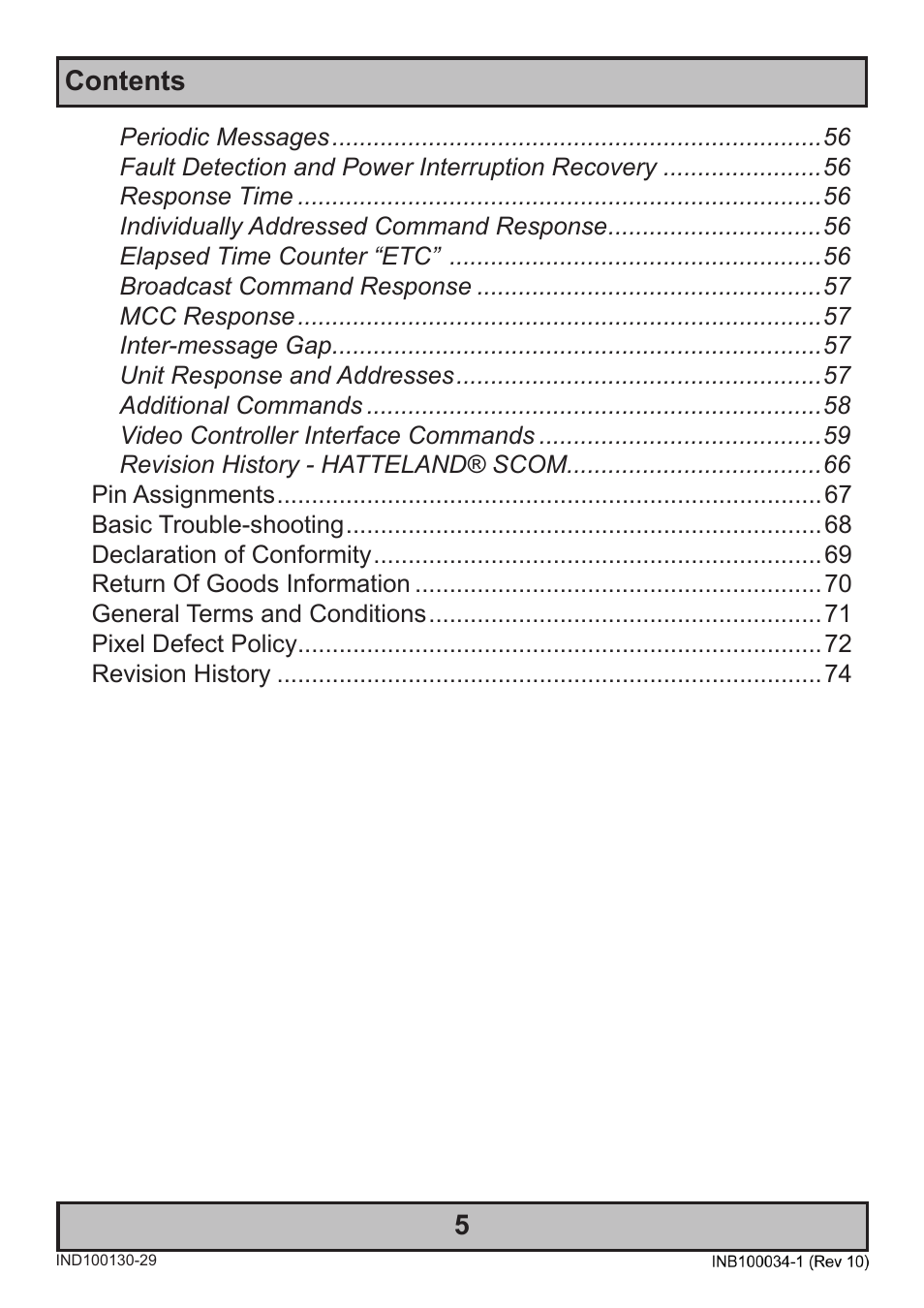 Hatteland Display 20 inch - HM 20T07 CMD User Manual | Page 5 / 76