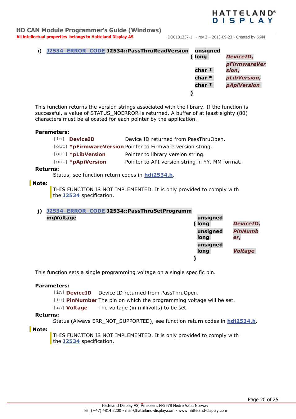 Hd can module programmer’s guide (windows) | Hatteland Display HT B22 (Fanless) User Manual | Page 20 / 25