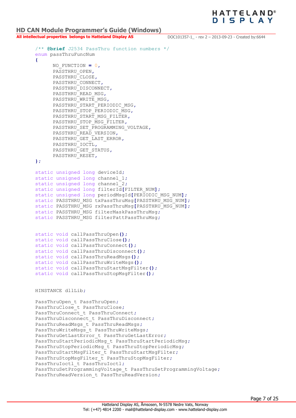 Hd can module programmer’s guide (windows) | Hatteland Display HT B22 (Fanless) User Manual | Page 7 / 25