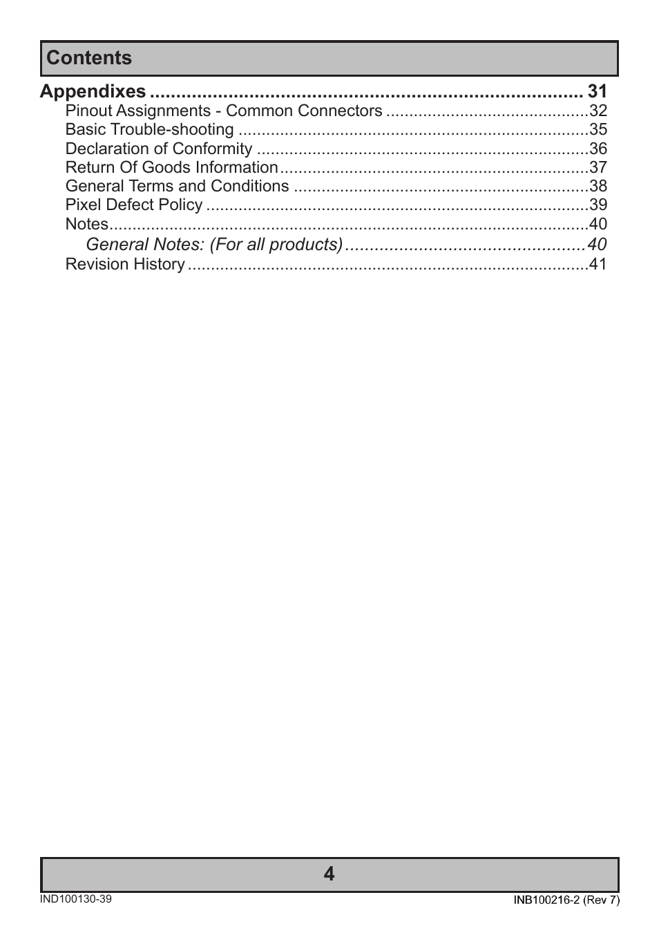 Contents 4 | Hatteland Display 15 inch - JH 15T17 MMC-S (Slim Model) User Manual | Page 4 / 42