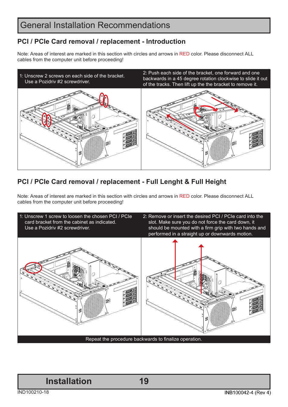 General installation recommendations installation | Hatteland Display HT C02HI (Compact Entry Level) User Manual | Page 19 / 86