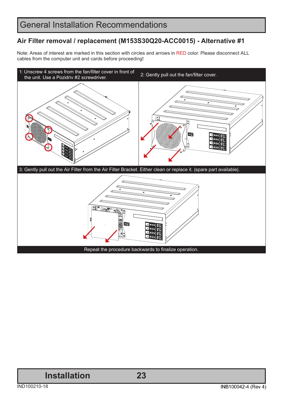 General installation recommendations installation | Hatteland Display HT C02HI (Compact Entry Level) User Manual | Page 23 / 86