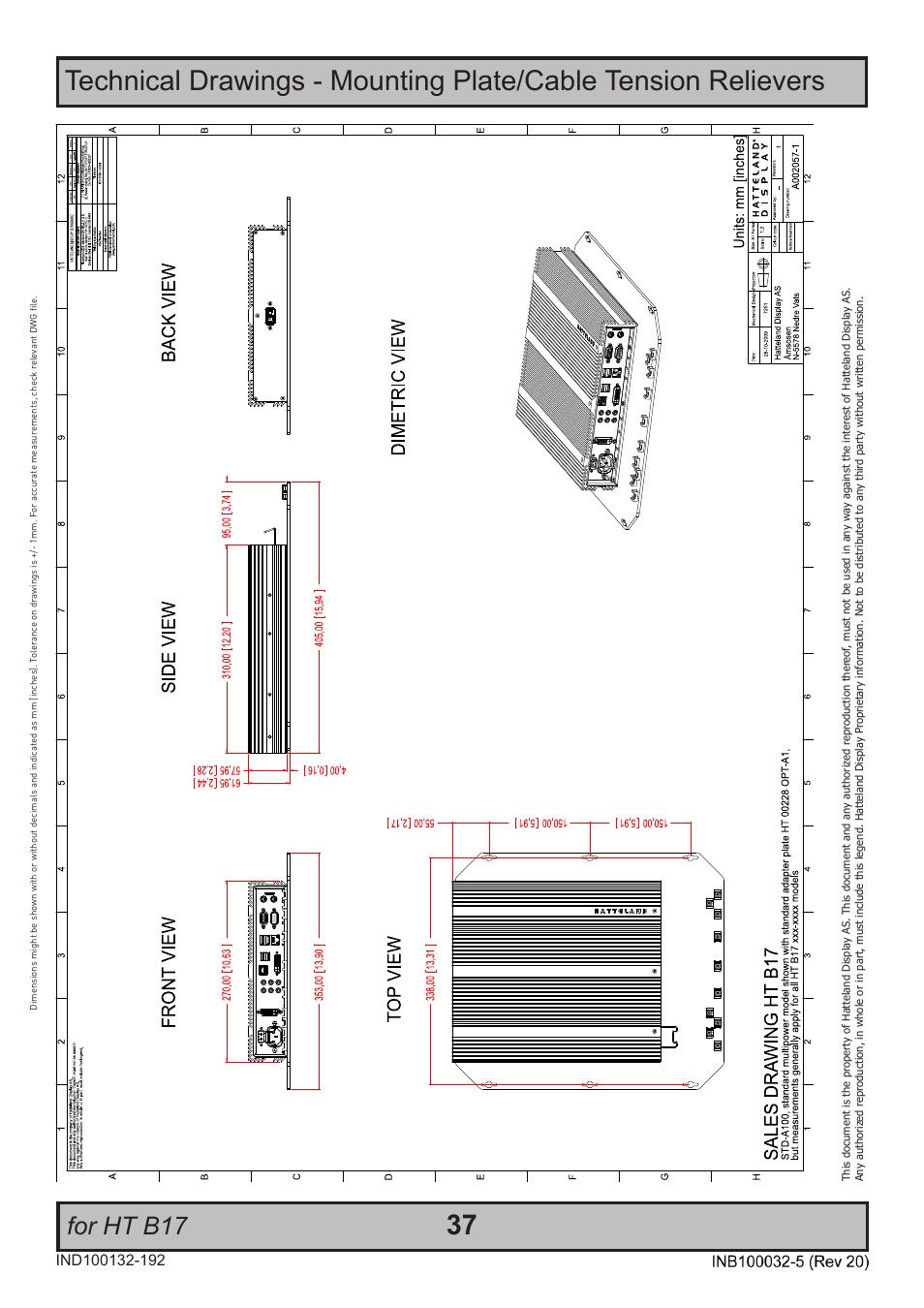 For ht b17 | Hatteland Display HT B18 (Fanless) User Manual | Page 37 / 58