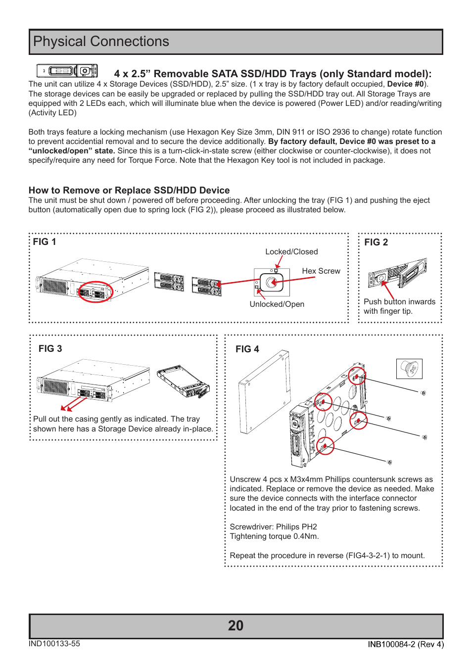 Physical connections 20 | Hatteland Display HT 221 (2U Size) User Manual | Page 20 / 66