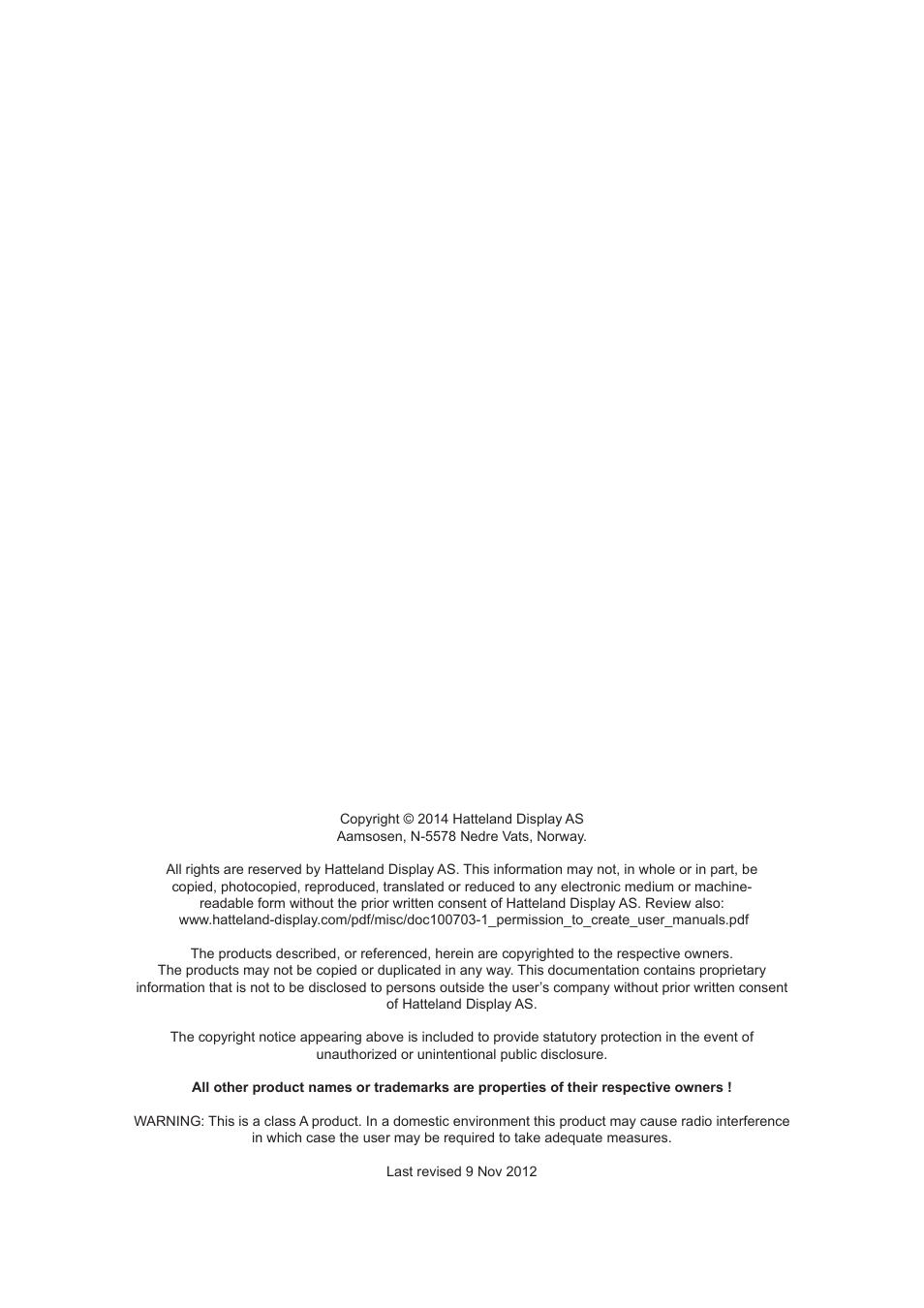 Hatteland Display HM C01 (Rugged) User Manual | Page 2 / 52