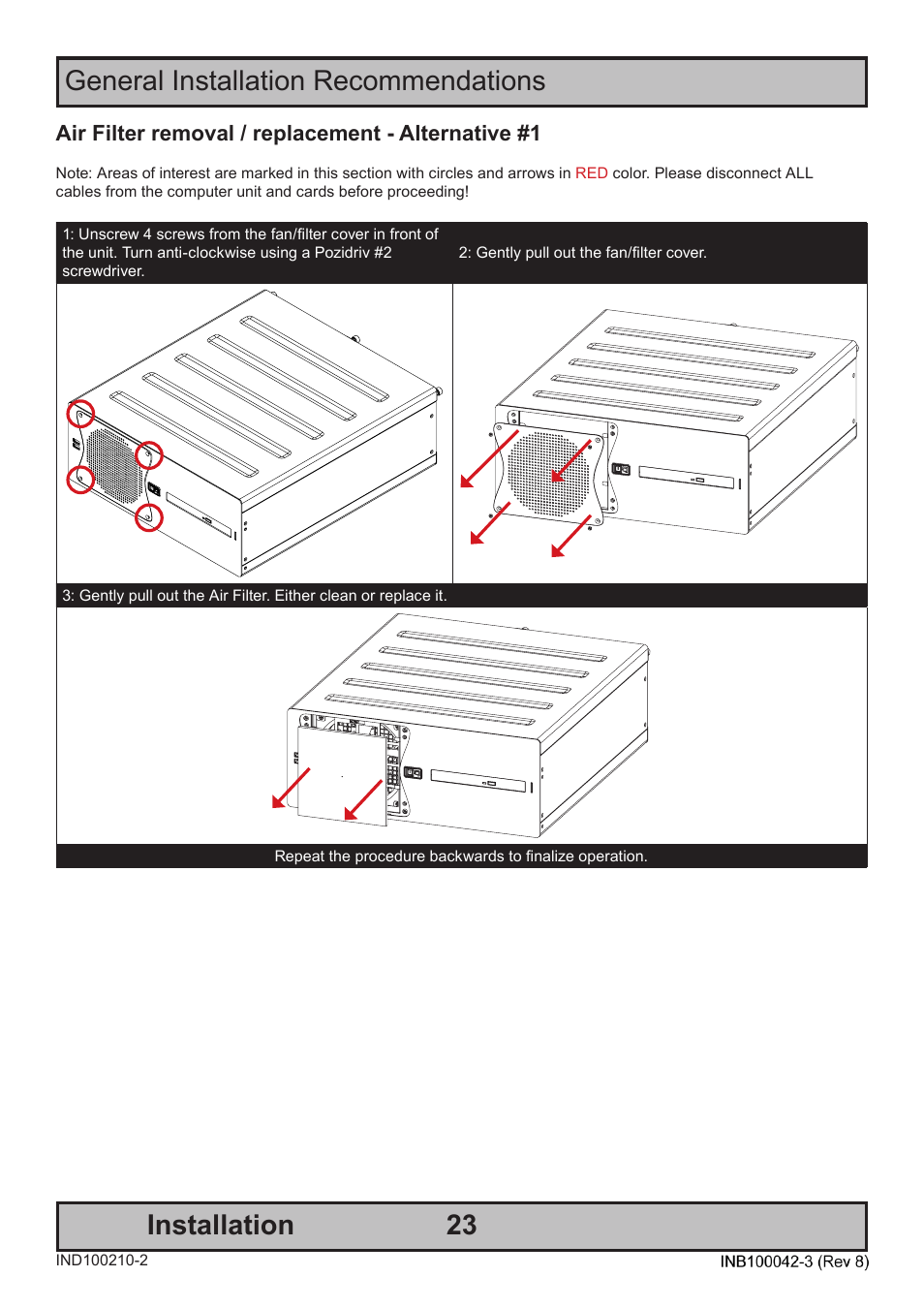 General installation recommendations installation | Hatteland Display HM C01 (Rugged) User Manual | Page 23 / 52