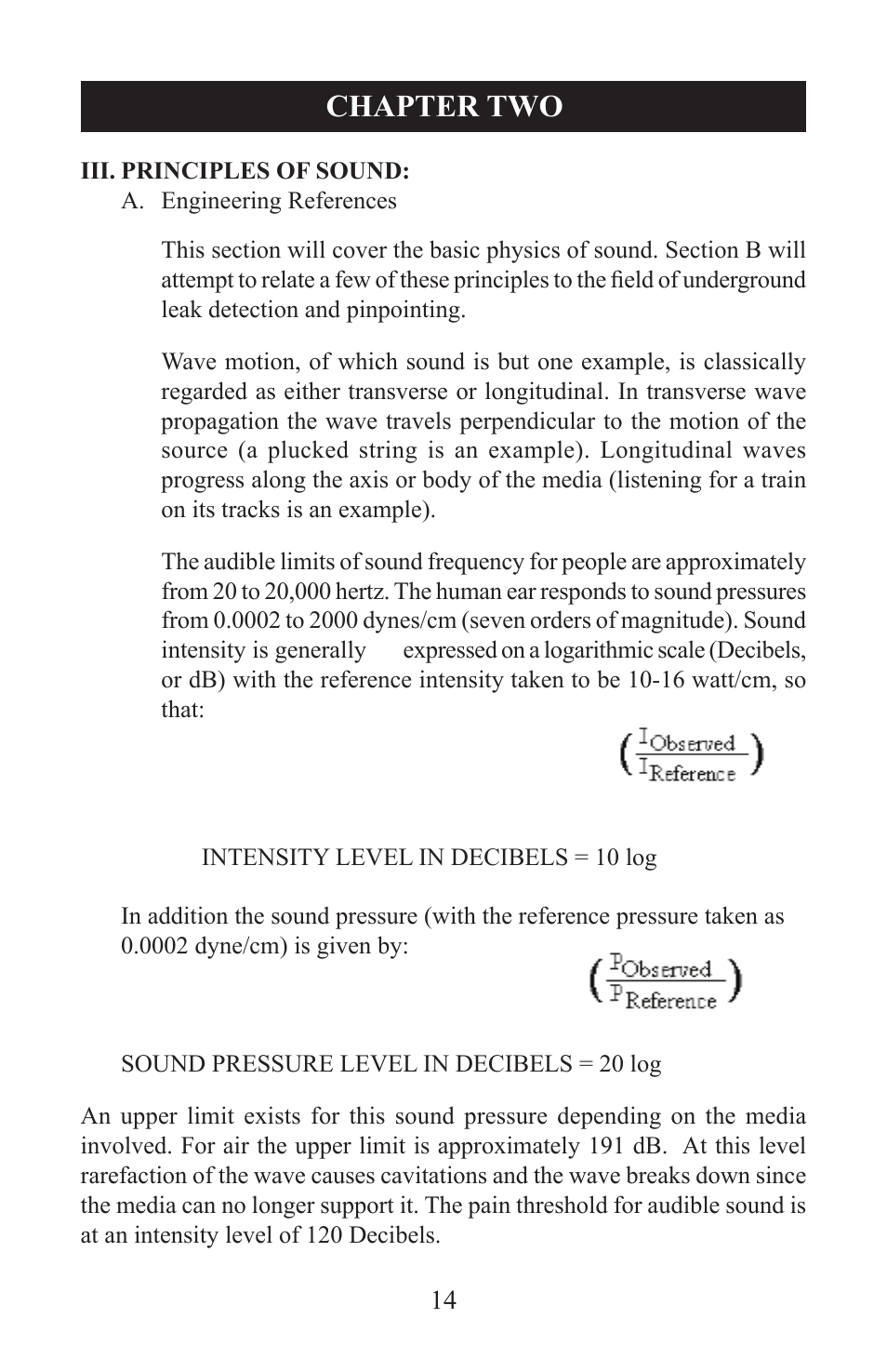 Chapter two | Heath Consultants Aqua-Scop User Manual | Page 17 / 39