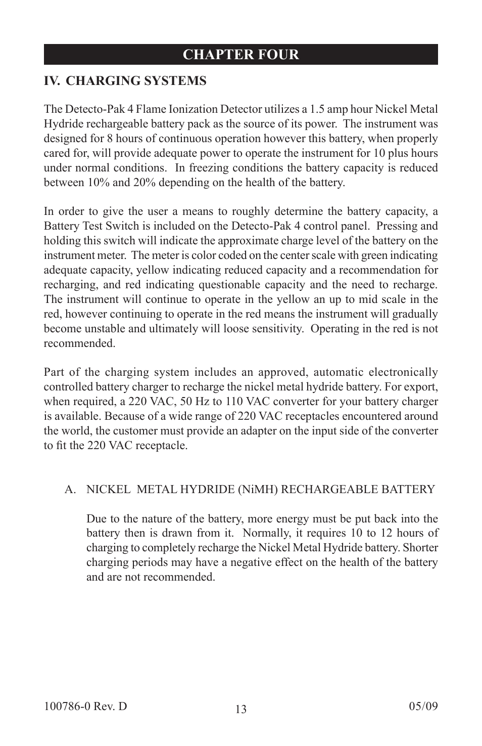 Chapter four | Heath Consultants Detecto-Pak 4 (DP) User Manual | Page 20 / 49