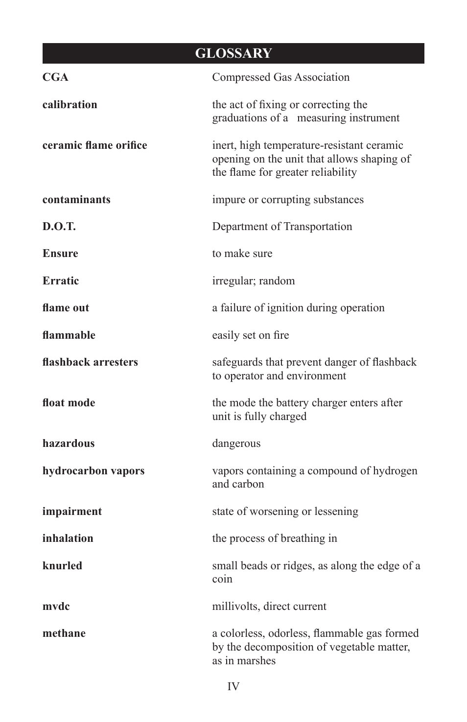 Glossary | Heath Consultants Detecto-Pak 4 (DP) User Manual | Page 45 / 49