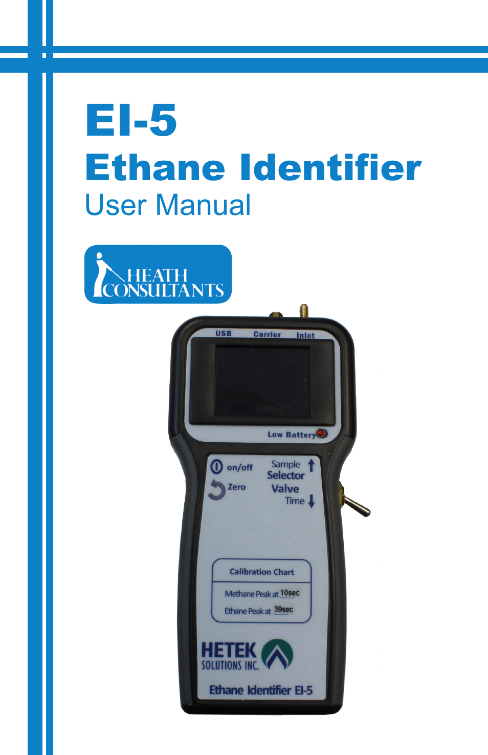 Heath Consultants EI-5 Ethane Gas Identifier User Manual | 23 pages