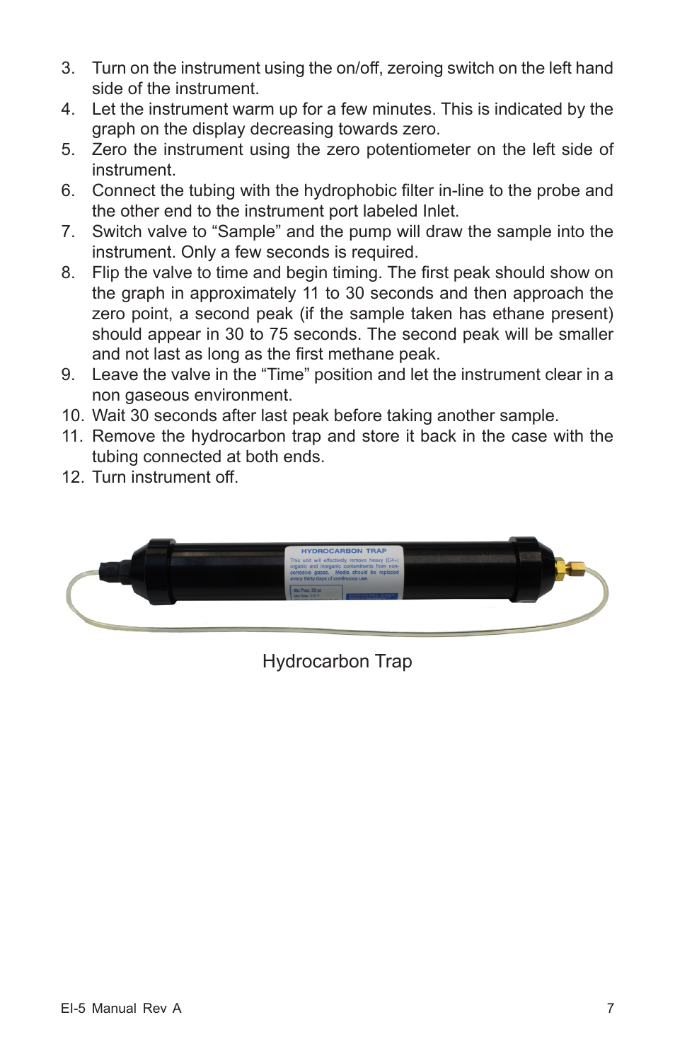 Heath Consultants EI-5 Ethane Gas Identifier User Manual | Page 10 / 23