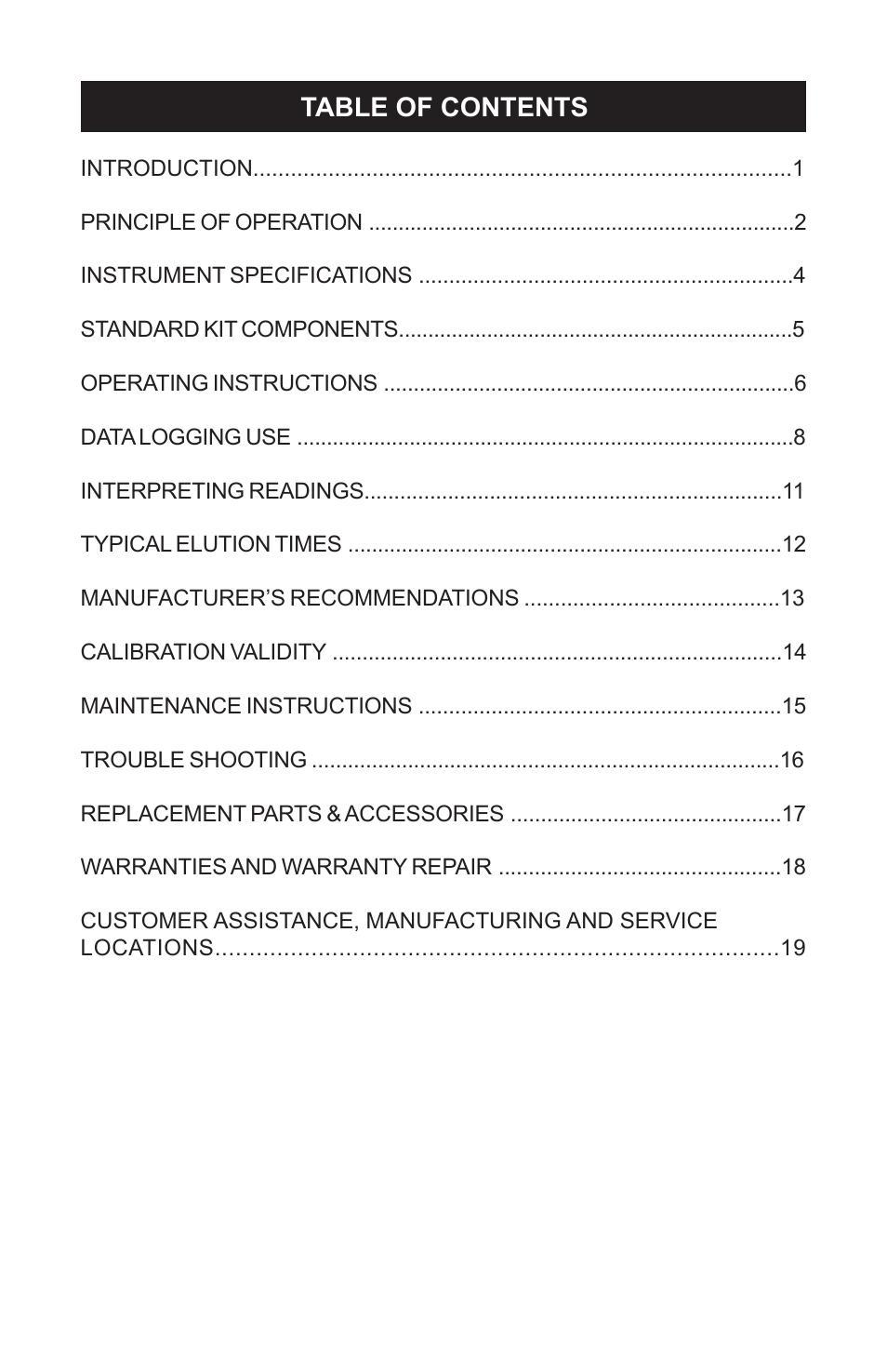 Heath Consultants EI-5 Ethane Gas Identifier User Manual | Page 3 / 23