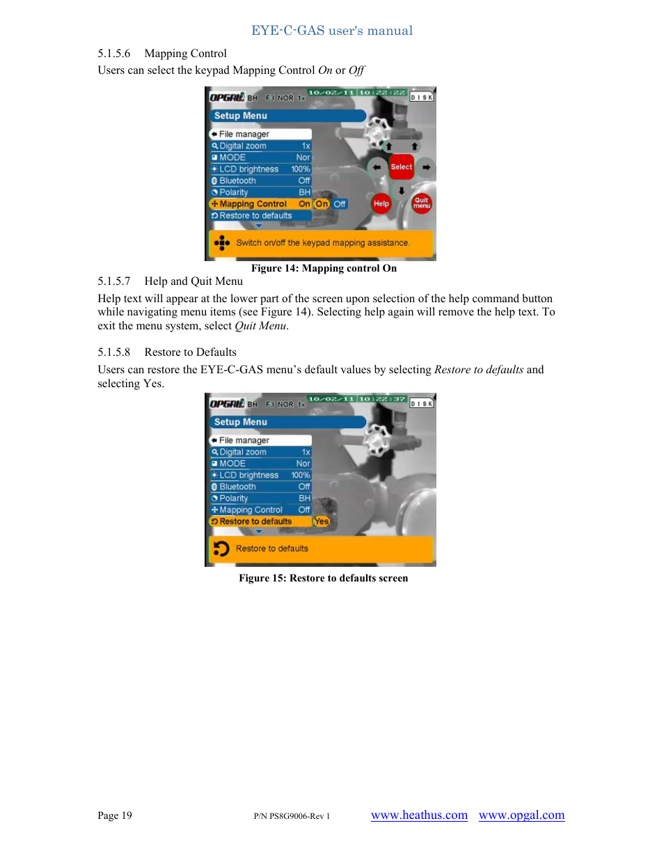 Heath Consultants EyeCGas User Manual | Page 19 / 62