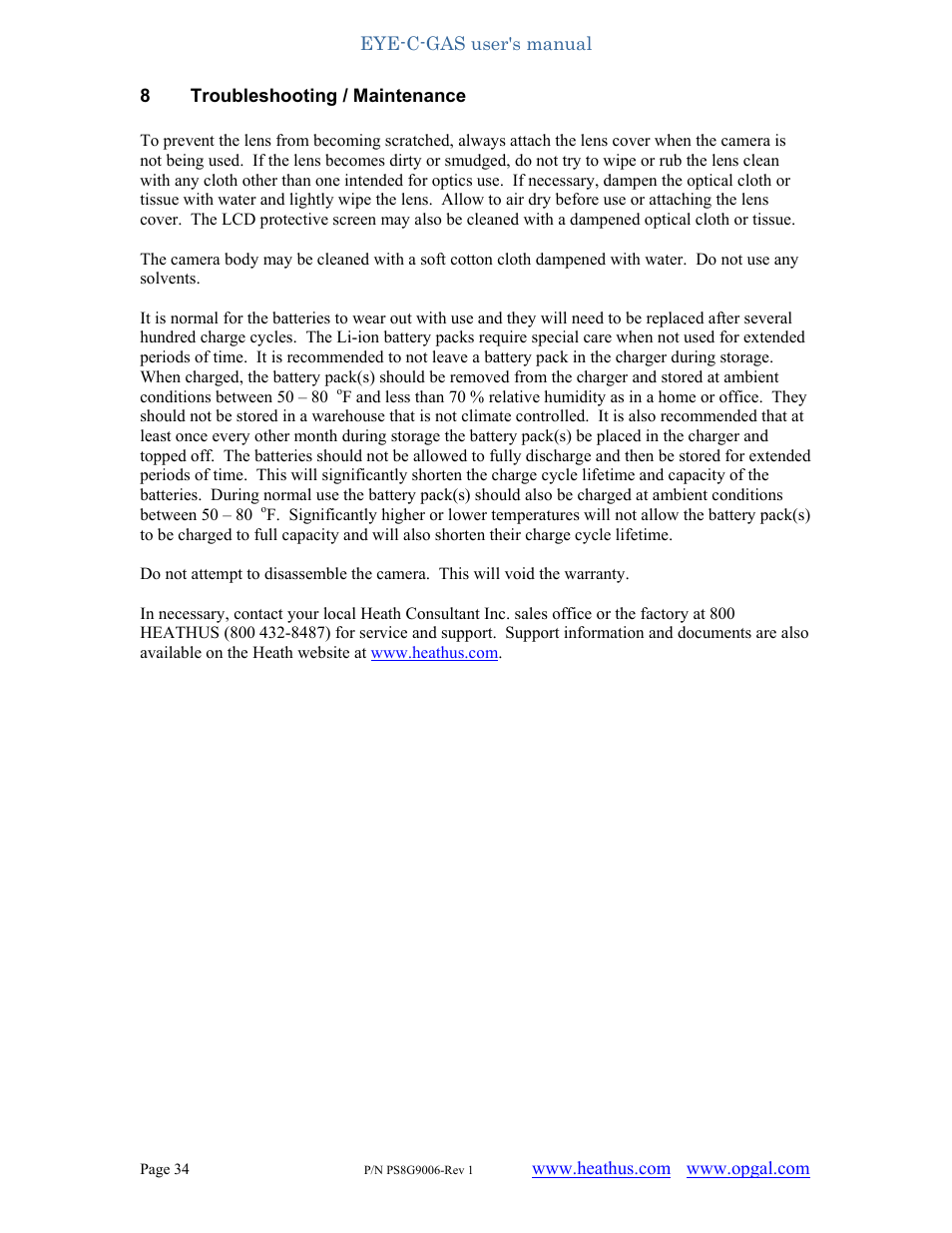 Heath Consultants EyeCGas User Manual | Page 34 / 62