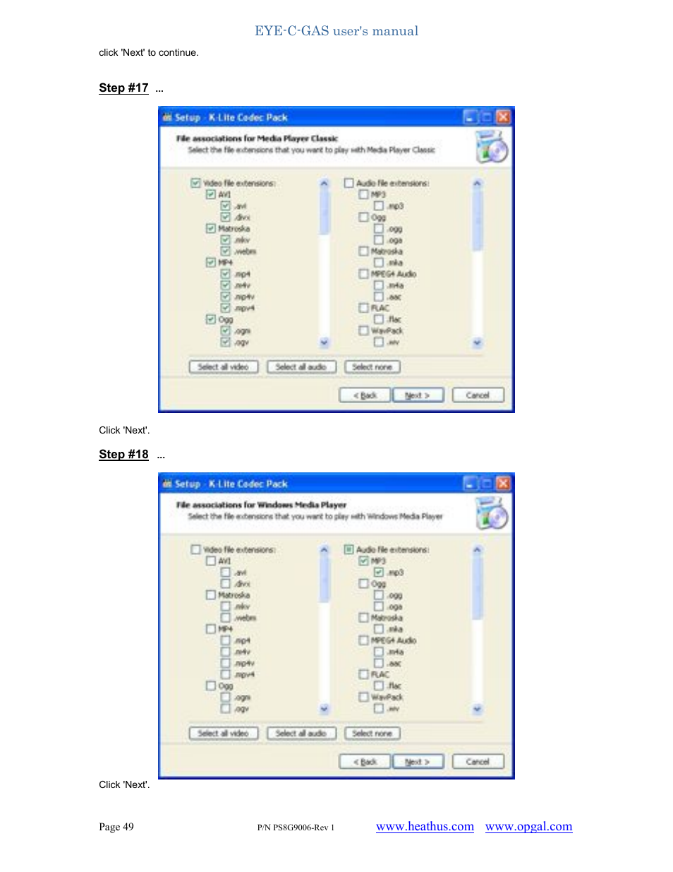 Heath Consultants EyeCGas User Manual | Page 49 / 62