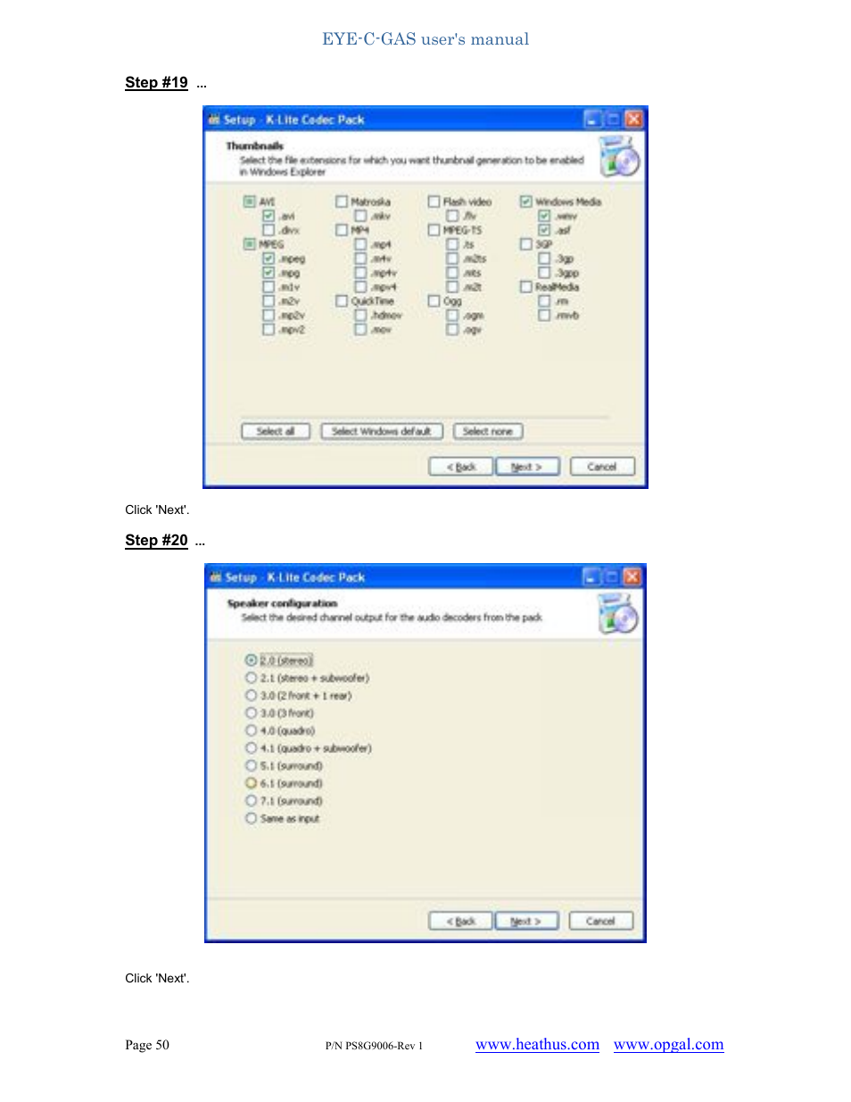 Heath Consultants EyeCGas User Manual | Page 50 / 62