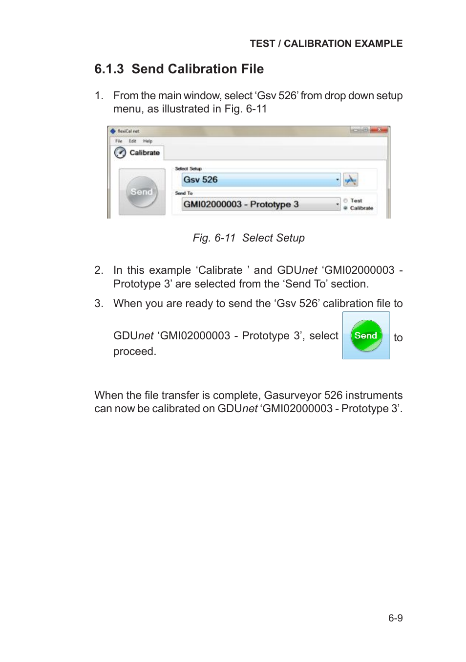 3 send calibration file | Heath Consultants Gas Delivery Unit (GDUnet) User Manual | Page 103 / 109