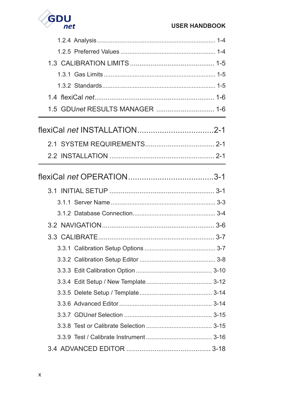 Net installation -1, Net operation -1 | Heath Consultants Gas Delivery Unit (GDUnet) User Manual | Page 12 / 109