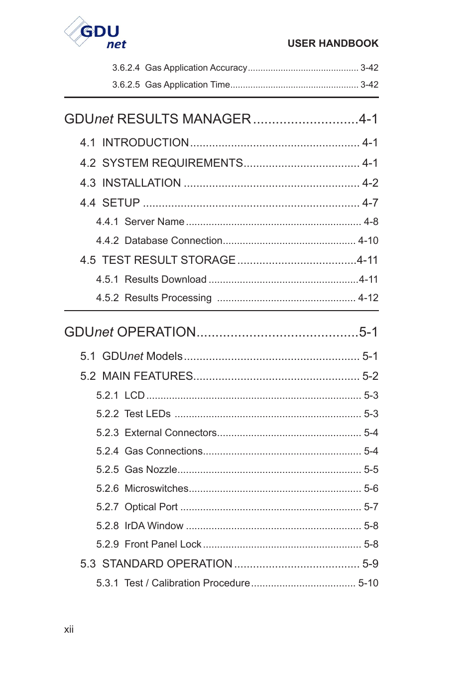 Net results manager -1, Net operation -1 | Heath Consultants Gas Delivery Unit (GDUnet) User Manual | Page 14 / 109