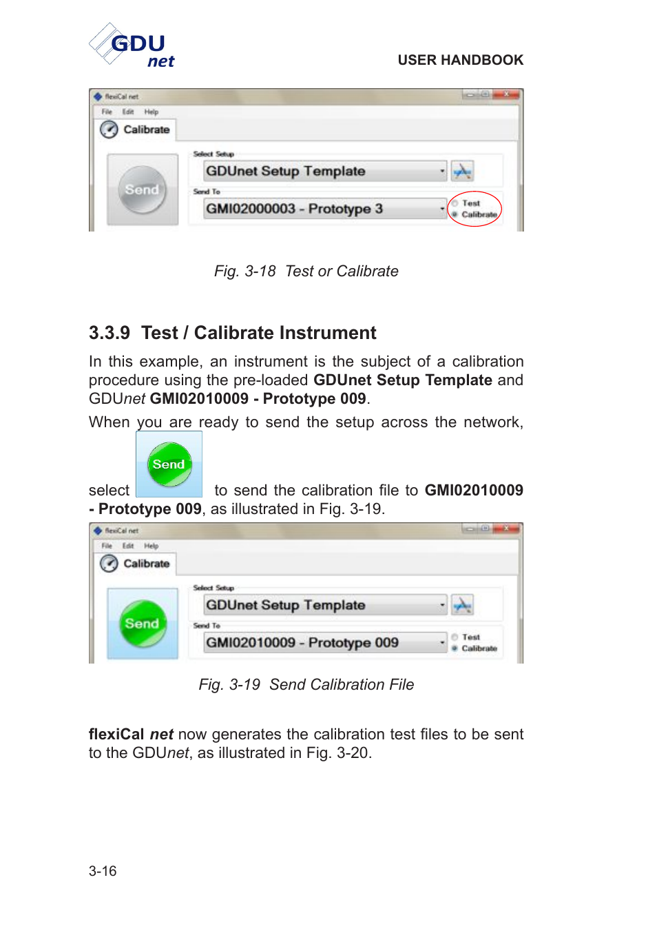 9 test / calibrate instrument | Heath Consultants Gas Delivery Unit (GDUnet) User Manual | Page 44 / 109