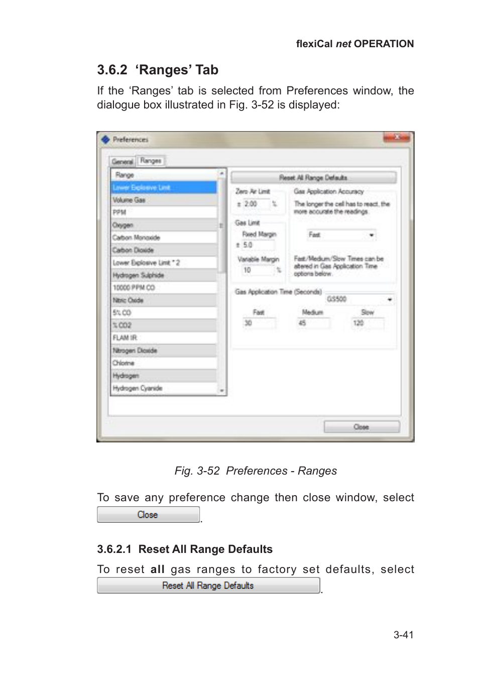 2 ‘ranges’ tab | Heath Consultants Gas Delivery Unit (GDUnet) User Manual | Page 69 / 109