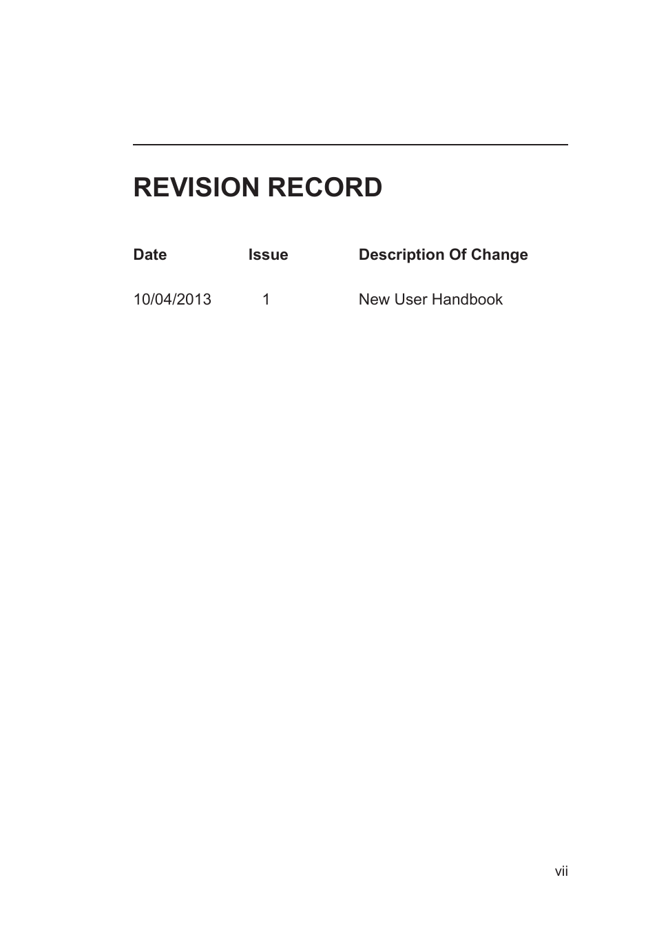Revision record | Heath Consultants Gas Delivery Unit (GDUnet) User Manual | Page 9 / 109