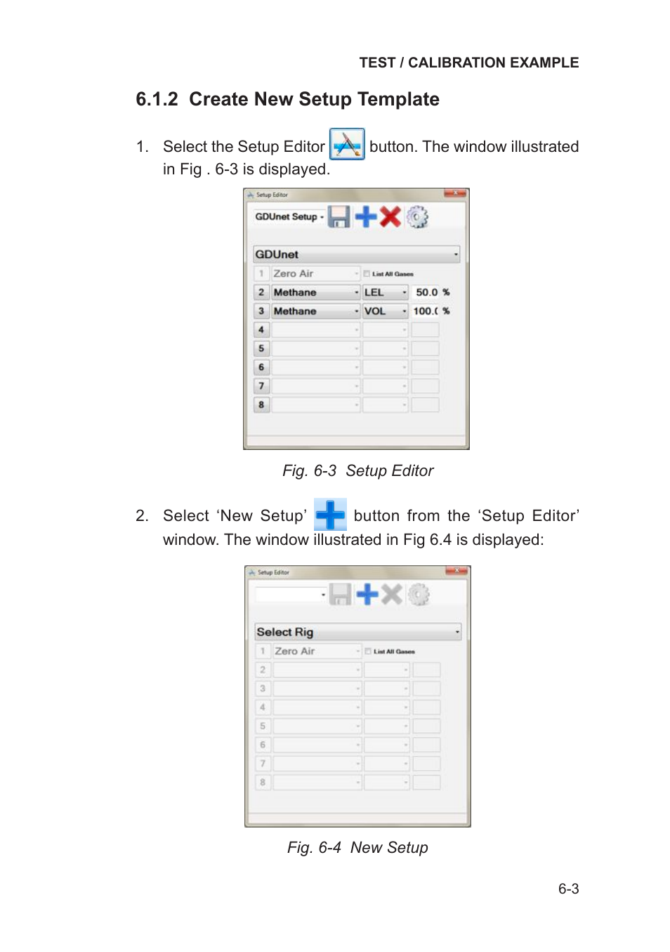 2 create new setup template | Heath Consultants Gas Delivery Unit (GDUnet) User Manual | Page 97 / 109