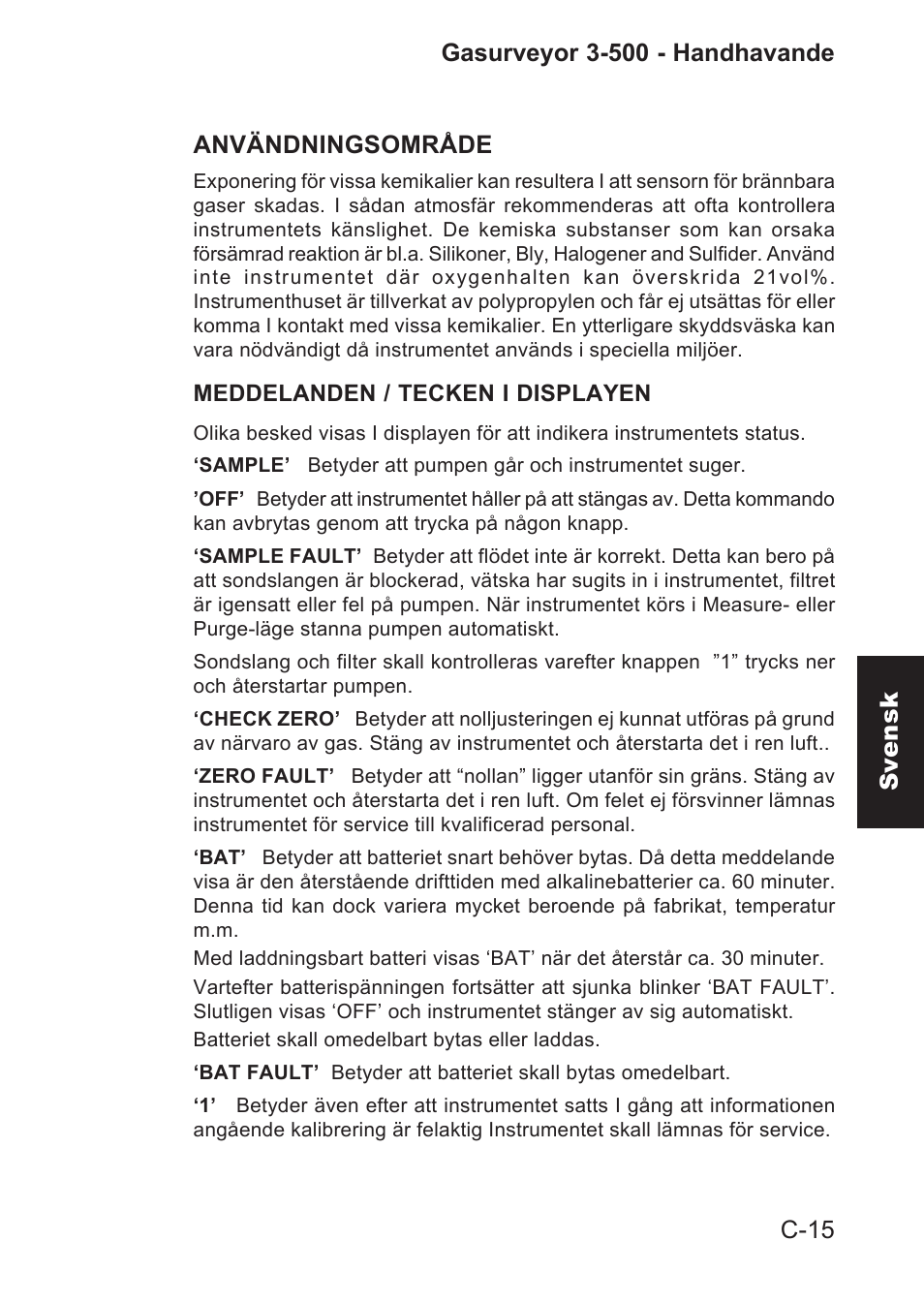 Heath Consultants Gasurveyor 500 Series User Manual | Page 73 / 89