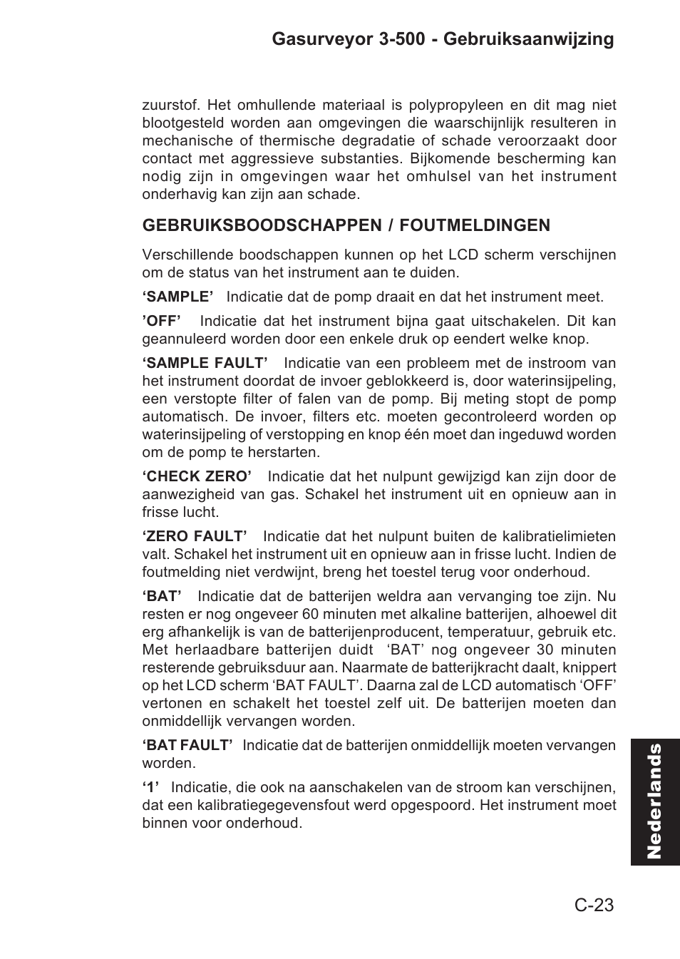 Heath Consultants Gasurveyor 500 Series User Manual | Page 81 / 89