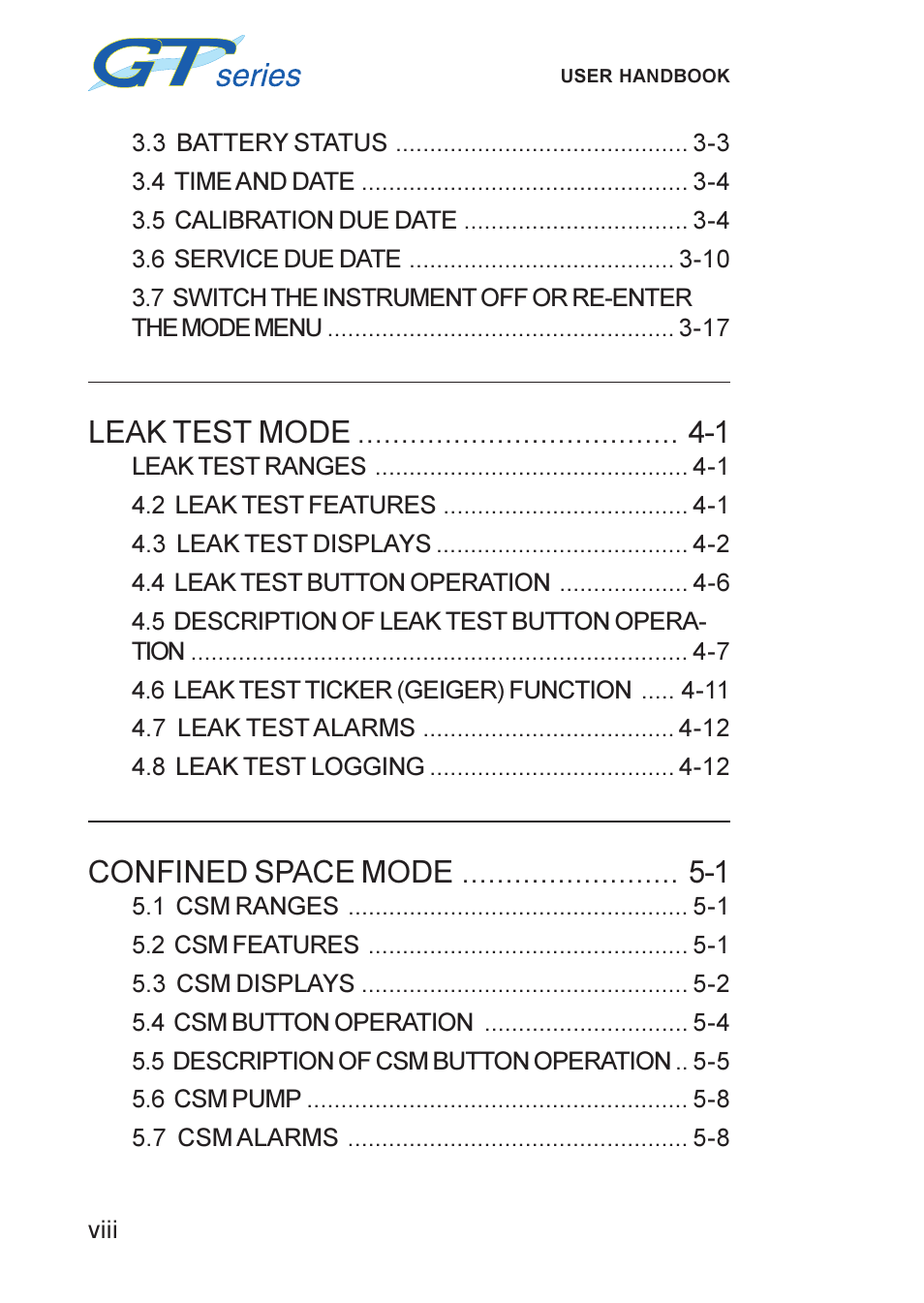 Heath Consultants GT Series User Manual | Page 10 / 170