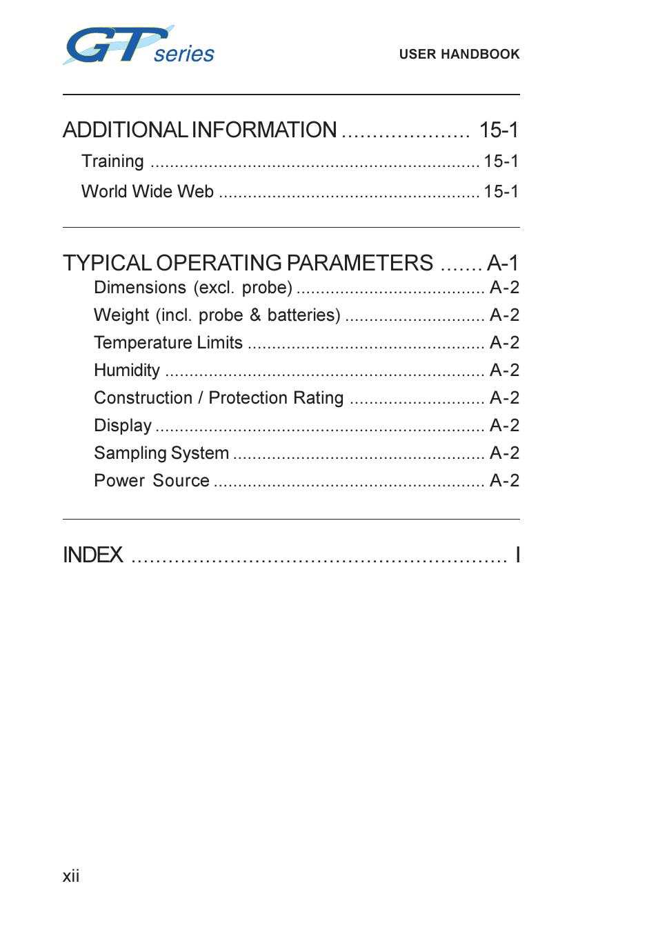 Heath Consultants GT Series User Manual | Page 14 / 170