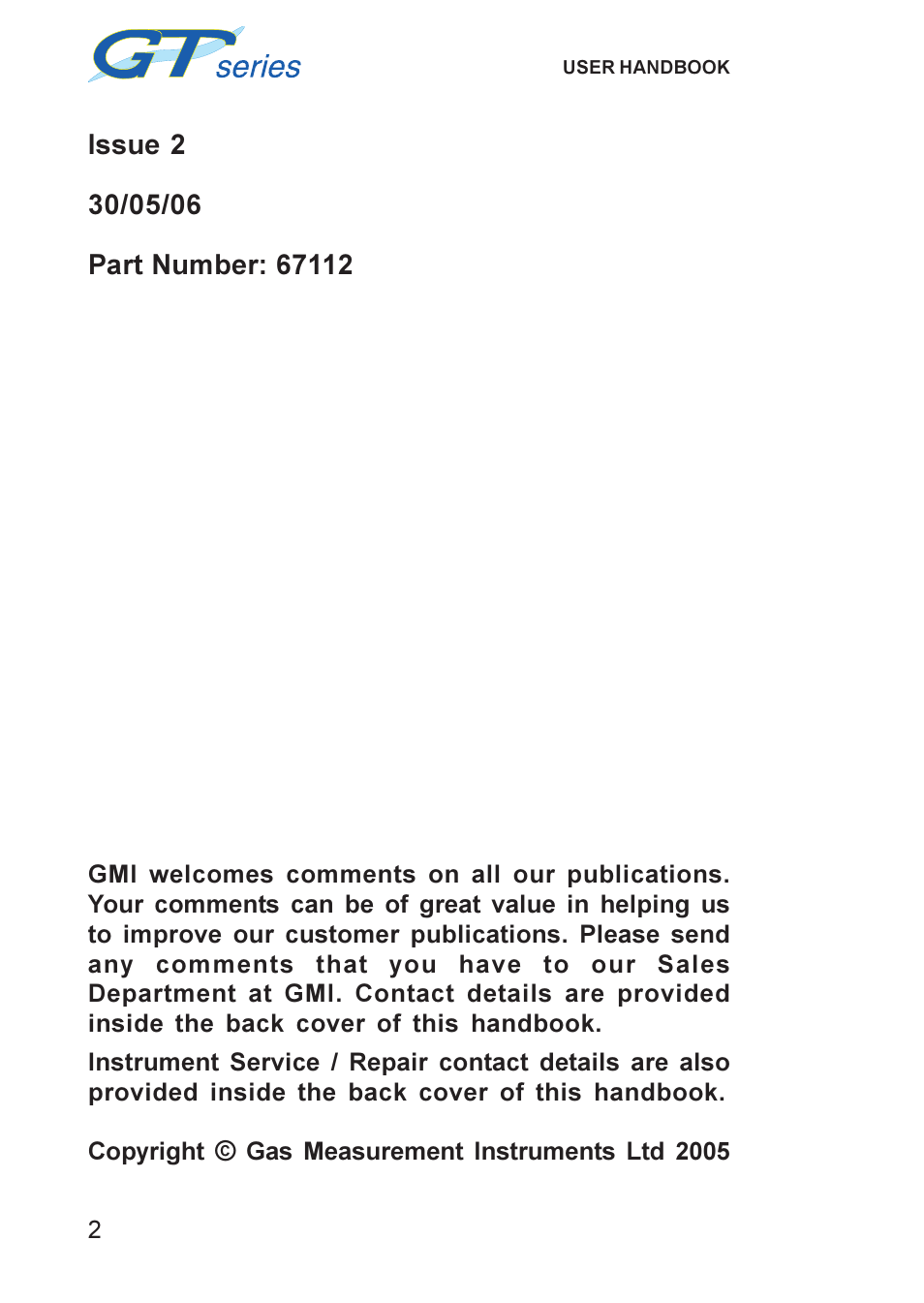 Heath Consultants GT Series User Manual | Page 2 / 170