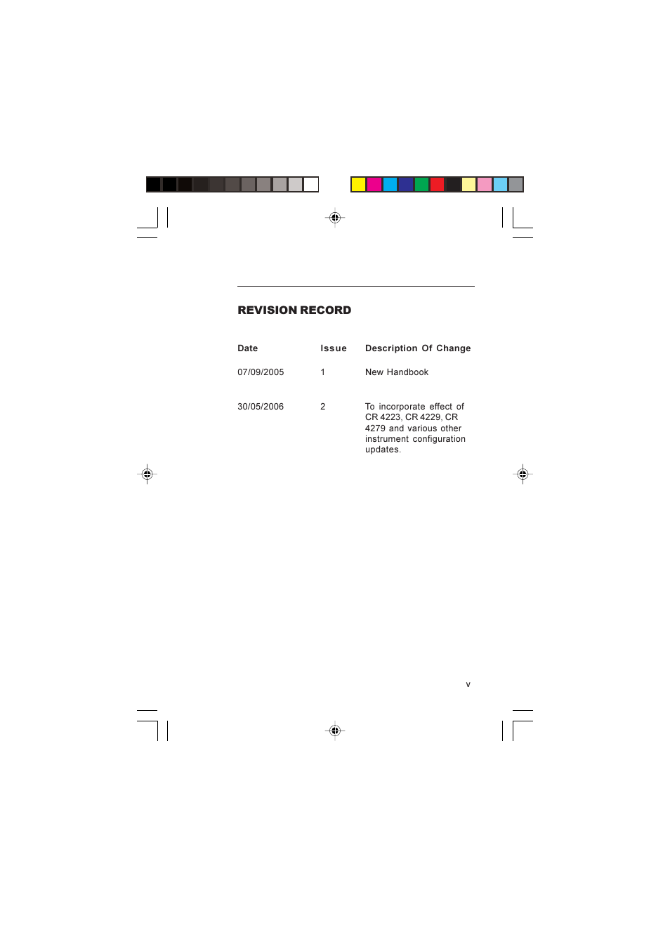 Revision record | Heath Consultants GT Series User Manual | Page 7 / 170