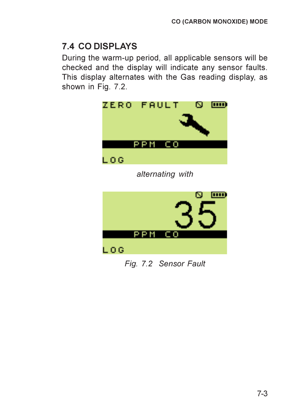 4 co displays, Co displays, Displays, co | 4 co displays -3 | Heath Consultants GT Series User Manual | Page 79 / 170