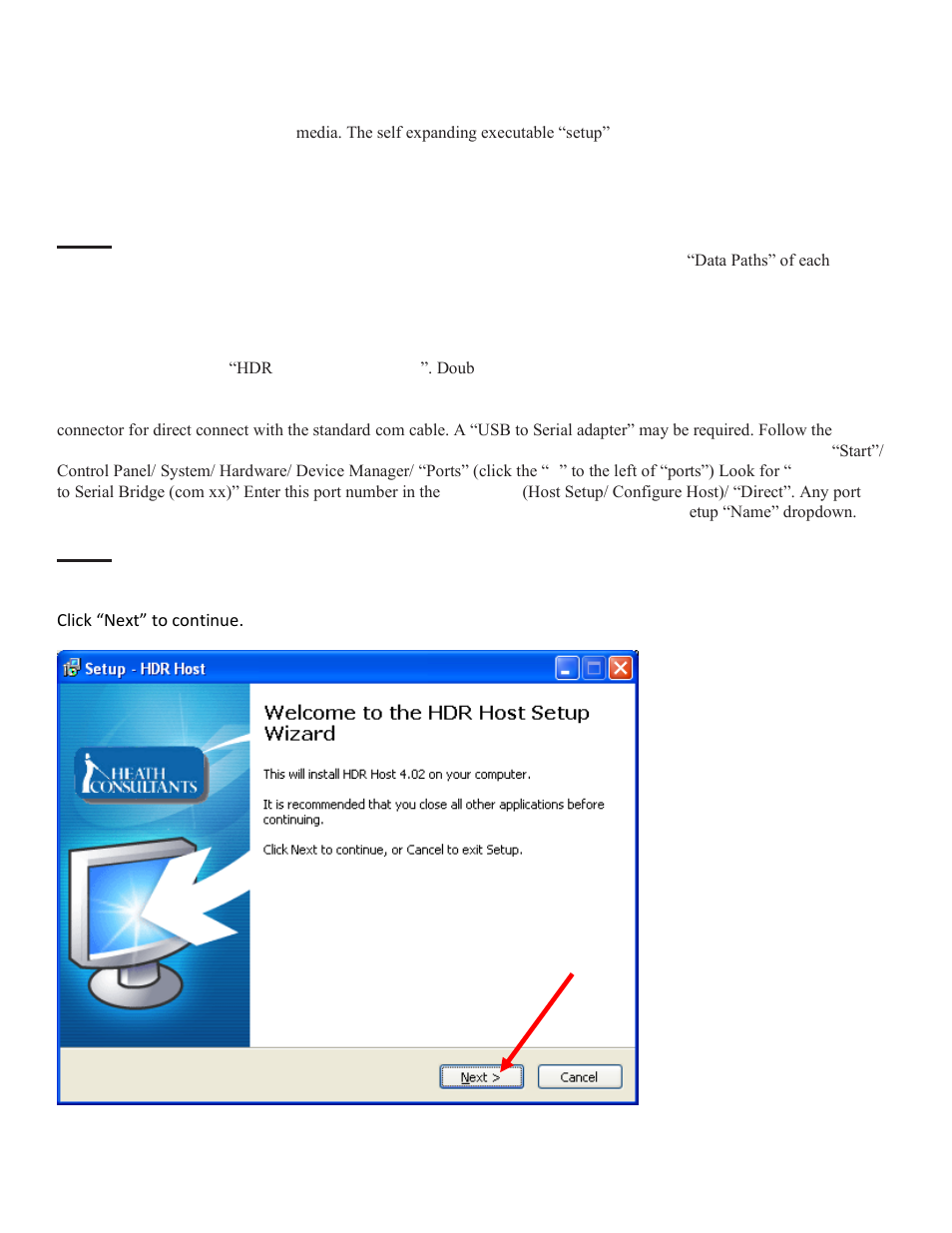 Hdr host operating software | Heath Consultants Heath Data Recorder (HDR) User Manual | Page 11 / 45