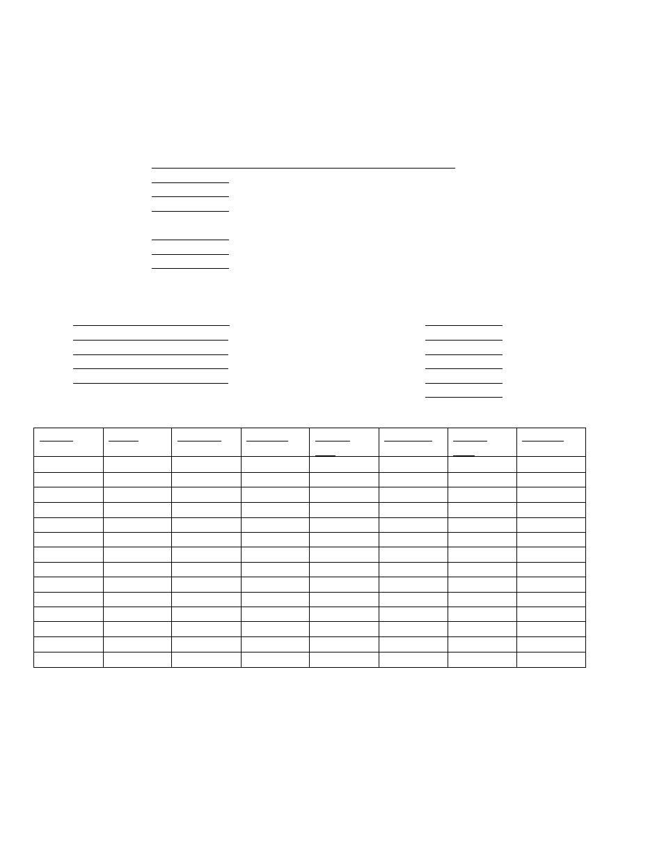 Configuration worksheet | Heath Consultants Heath Data Recorder (HDR) User Manual | Page 44 / 45