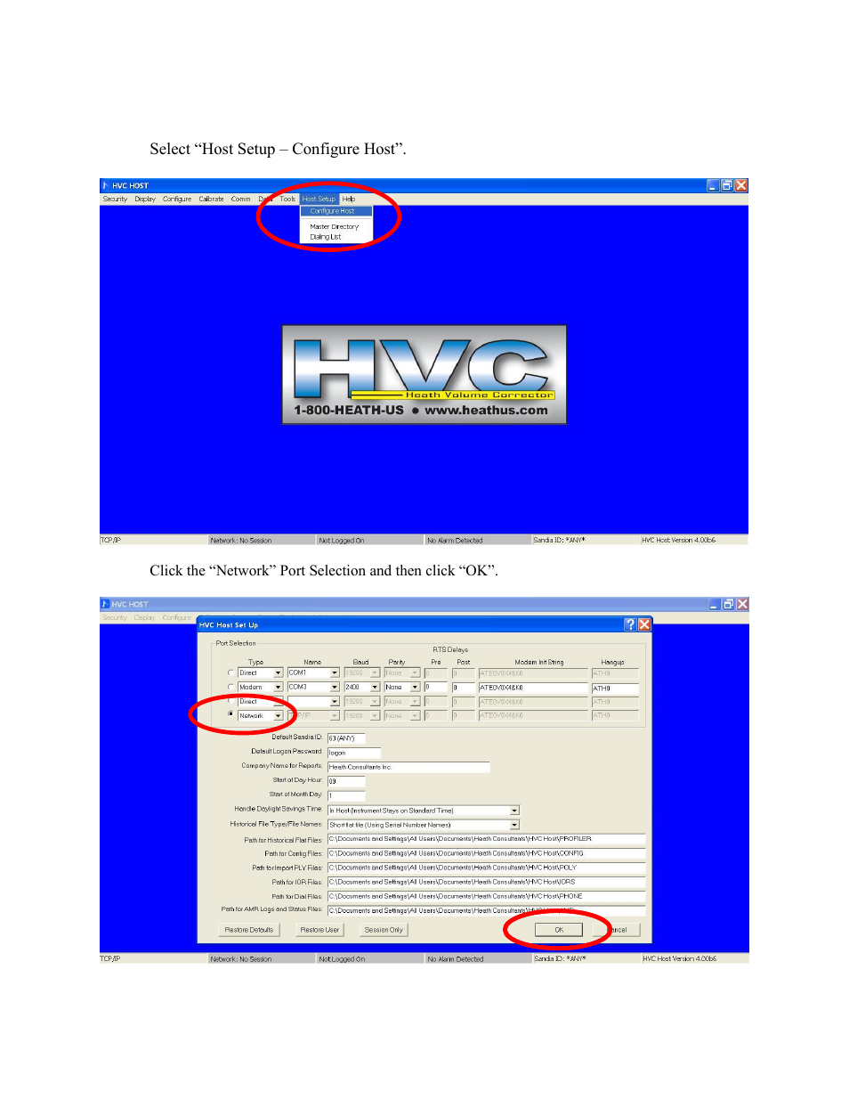 Configuring for use with an ip modem | Heath Consultants Heath Volume Corrector (HVC) User Manual | Page 17 / 36