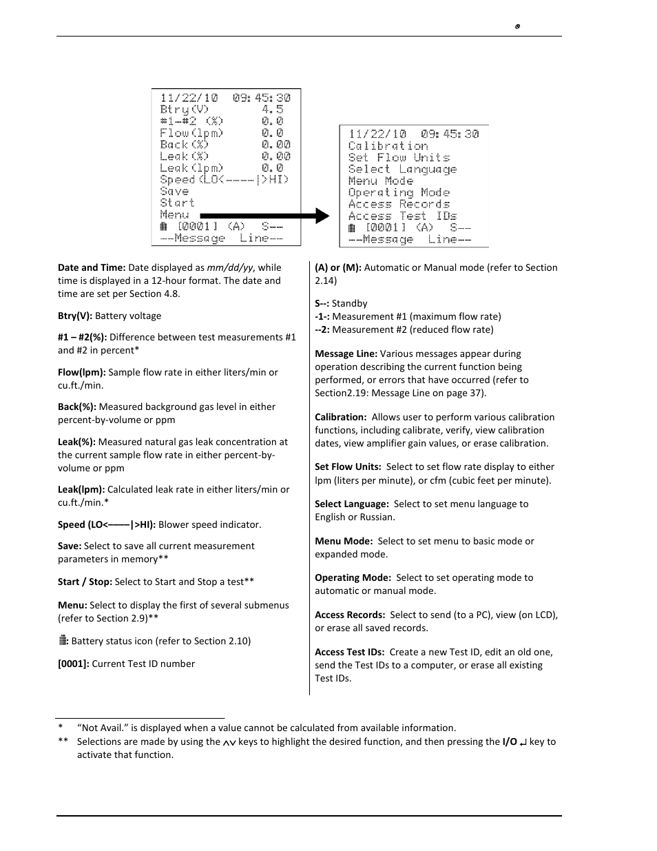 2 expanded main mode, Expanded main mode, Nd 2.8.2 | Heath Consultants Hi Flow Sampler User Manual | Page 16 / 62