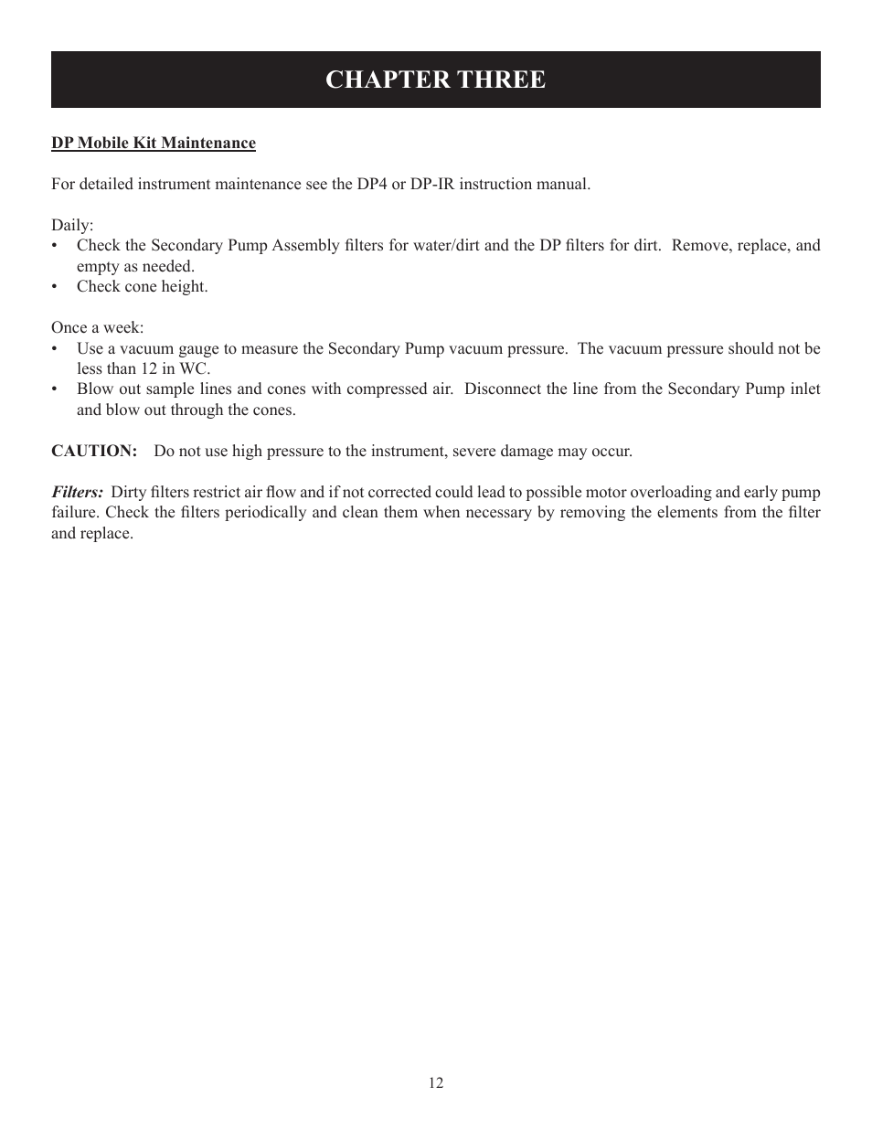 Chapter three | Heath Consultants Mobile Kits User Manual | Page 16 / 20
