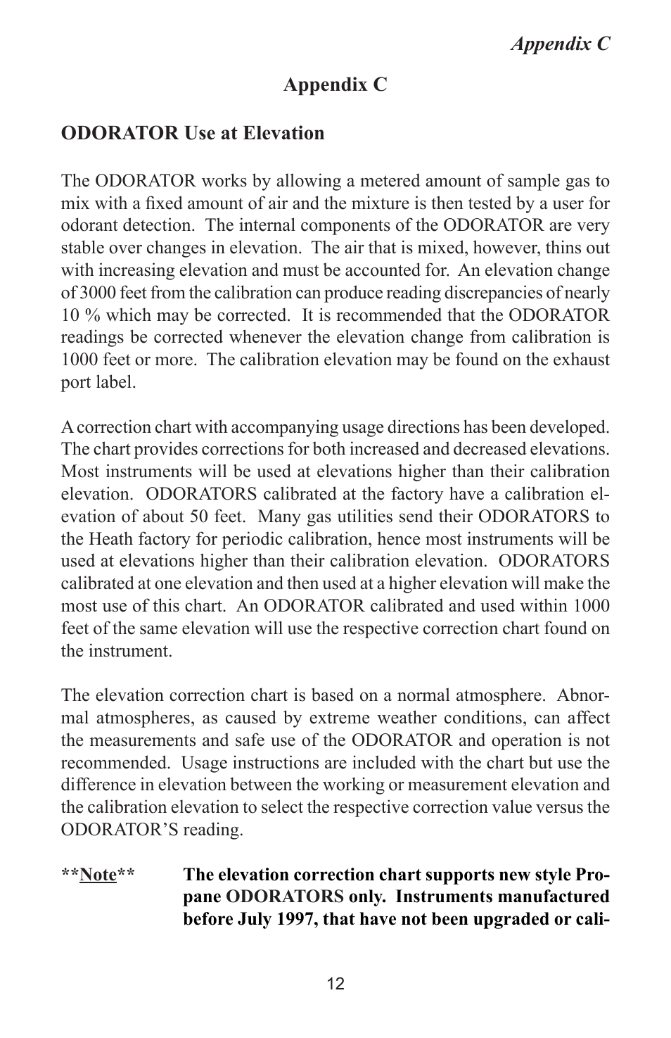 Heath Consultants Odorator Propane User Manual | Page 21 / 32