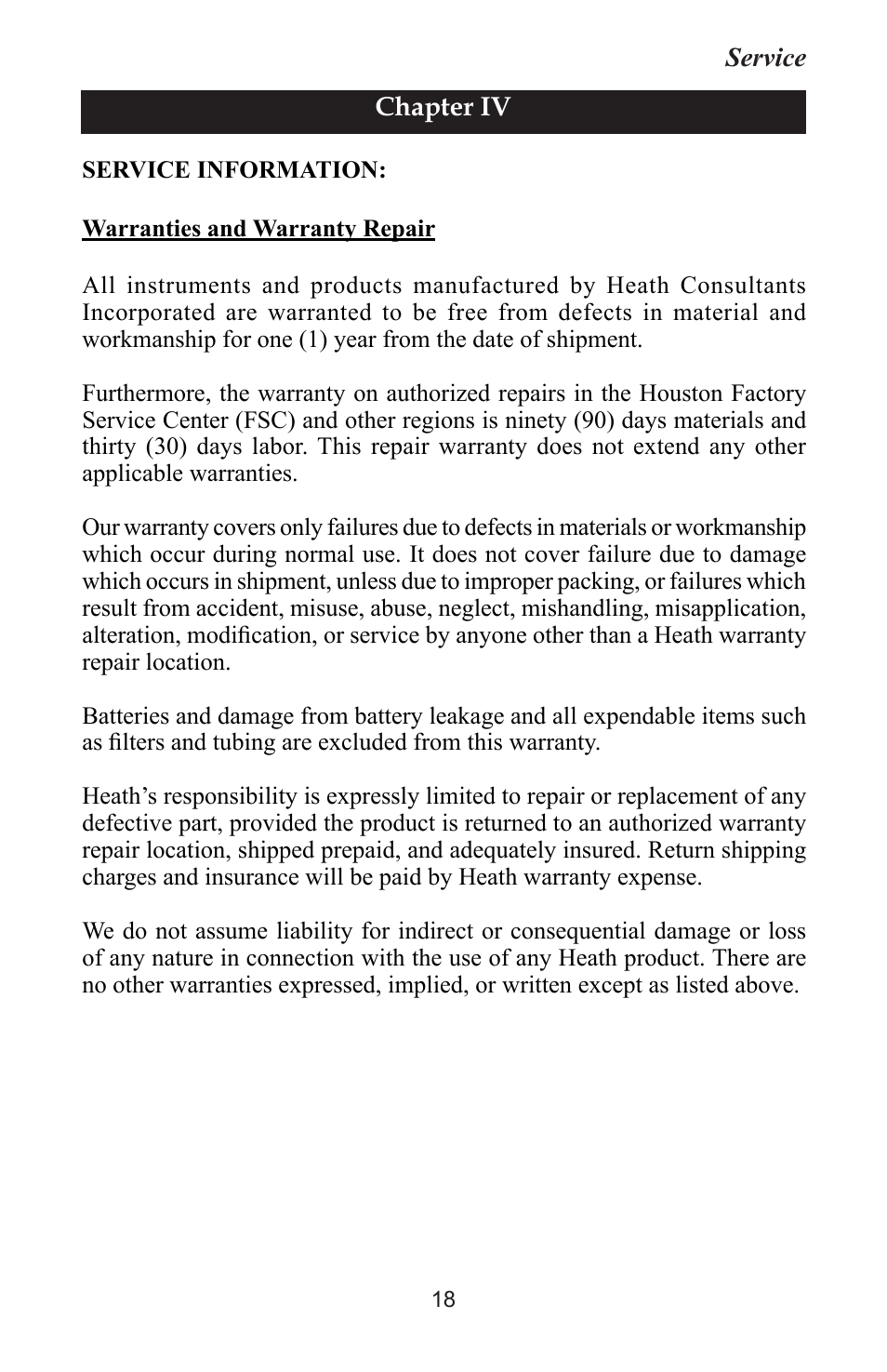 Heath Consultants Odorator Propane User Manual | Page 27 / 32