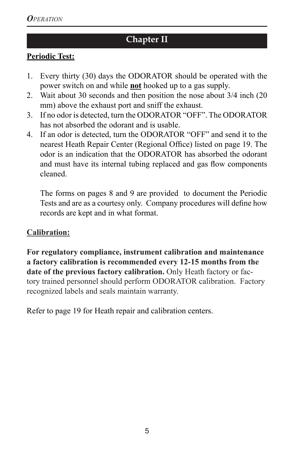 Heath Consultants Odorator User Manual | Page 14 / 31