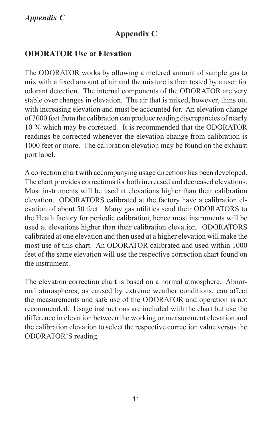 Heath Consultants Odorator User Manual | Page 20 / 31