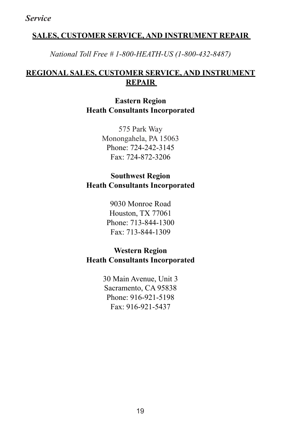 Heath Consultants Odorator User Manual | Page 28 / 31