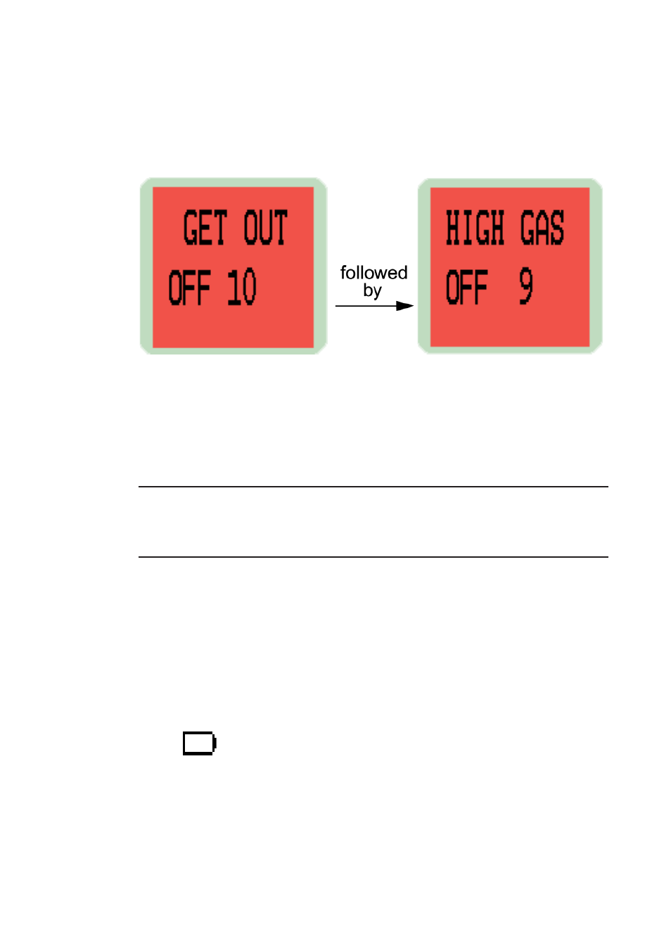 5 fault alarms, 1 low battery, Alarms, fault | Battery, low, Fault alarms, Low battery | Heath Consultants Personal Surveyor (PS200 Series) User Manual | Page 57 / 96