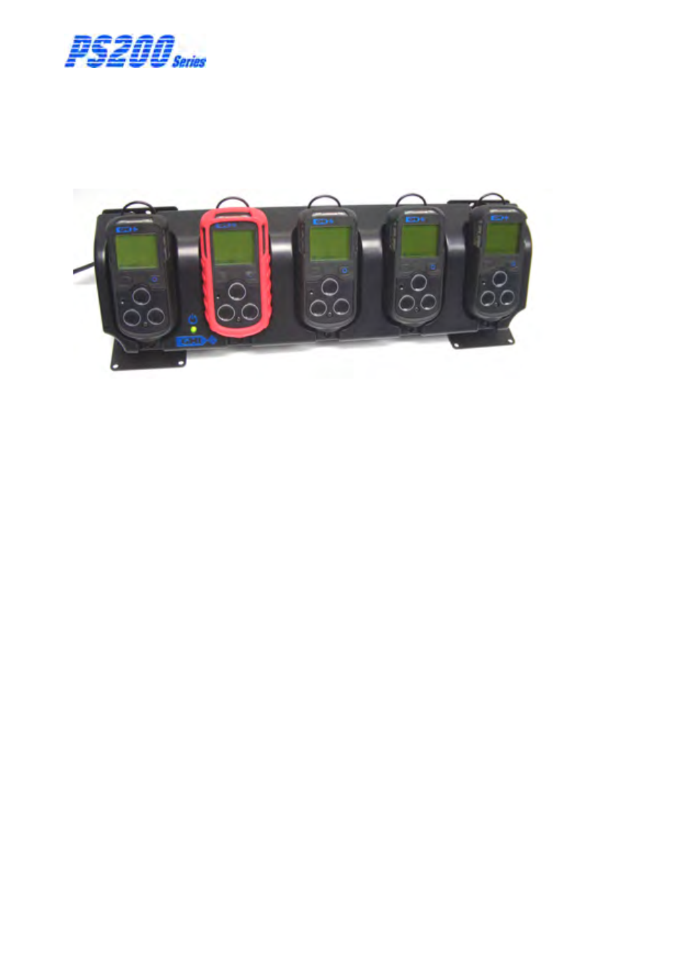 2 recharge instrument using the 5-way charger, Way charger, Charger, 5-way | Recharge instrument using the 5-way charger, 2 recharge instrument using the 5-way charger 6-4 | Heath Consultants Personal Surveyor (PS200 Series) User Manual | Page 76 / 96