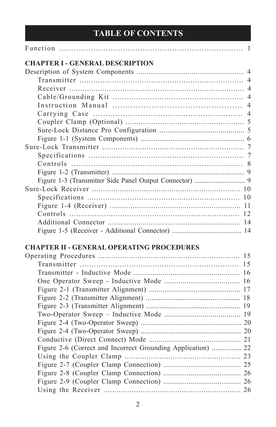 Heath Consultants Sure-Lock Distance Pro User Manual | Page 5 / 40