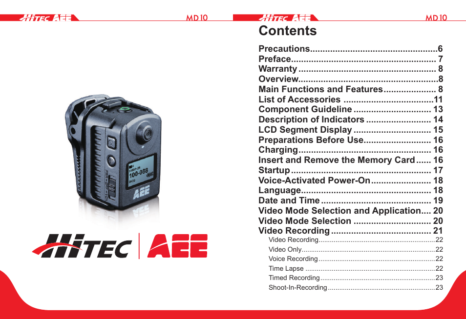 HITEC MD10 User Manual | Page 2 / 32