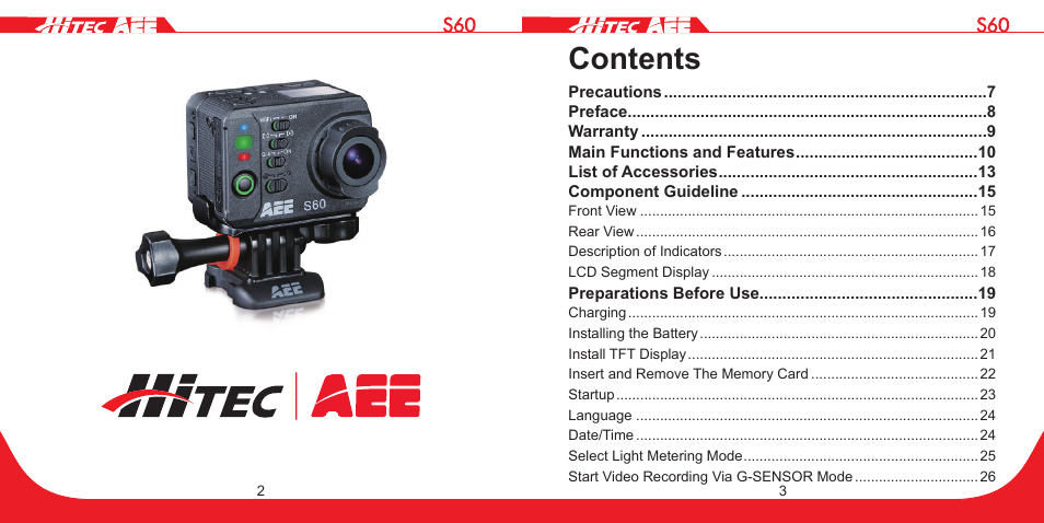 HITEC S60 User Manual | Page 2 / 39